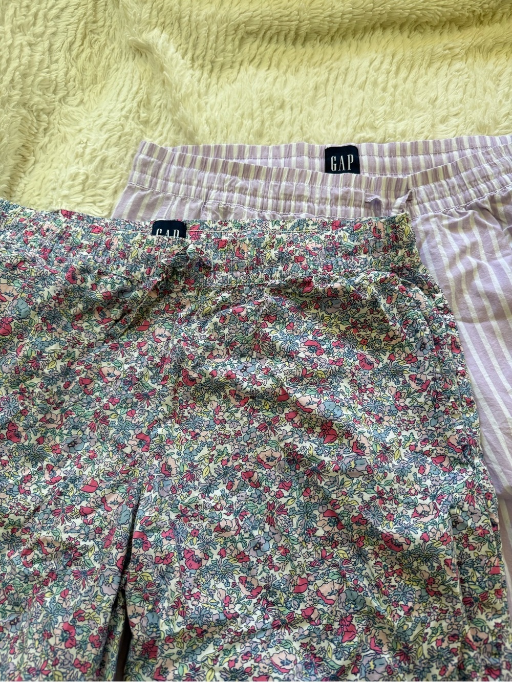 Two pairs Gap 100% cotton PJ Bottoms
